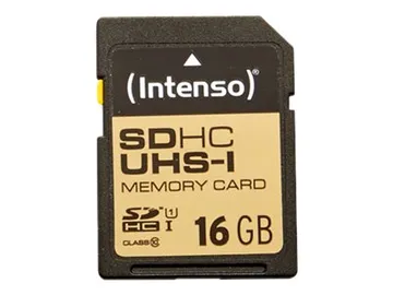 Intenso Premium Carte mémoire flash — UHS Class 1 / Class10, SDHC UHS-I, 16 Go