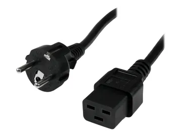 StarTech.com Cordon d'alimentation Schuko CEE7 vers IEC 320 C19 de 2m po