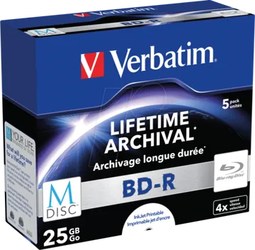 Verbatim M-Disc 4x Bd-R 25 GB 5 Stueck e
