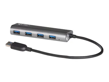 i-tec USB 3.0 Metal Charging HUB — 4 x SuperSpeed USB 3.0, Concentrateur (hub), de bureau