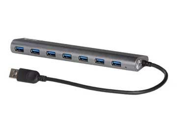 i-tec USB 3.0 Metal Charging HUB — 7 x SuperSpeed USB 3.0, Concentrateur (hub), de bureau