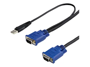StarTech.com Câble pour Switch KVM VGA avec USB 2 en 1 — Câble vidéo / USB, 3.05 m