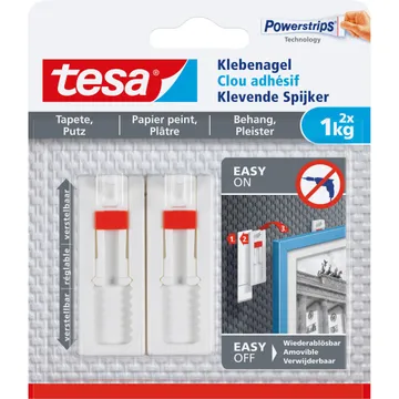 Tesa 77774 Klebenagel verstellbar blanc Inhalt 2 St.