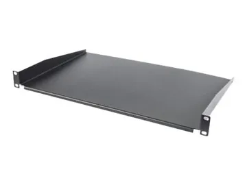 IC Intracom Intellinet 19" Cantilever Shelf — RAL 9005, Shelf Depth 300mm, Non-Vented