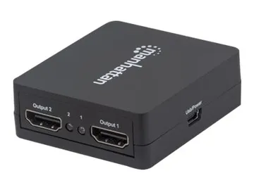 Manhattan HDMI Splitter 2-Port — 2 x HDMI, 1080p, Black