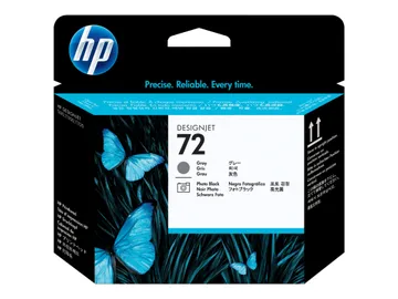 HP 72 Gris, photo noire