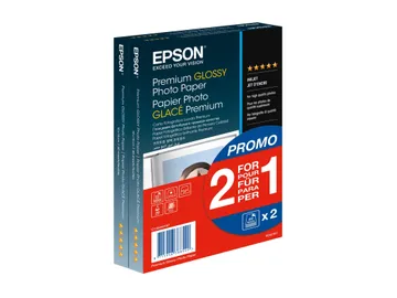 Epson Premium Glossy Photo Paper BOGOF — 100 x 150 mm, 255 g/m², lot de 2