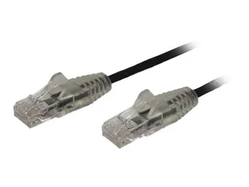 StarTech.com 2.5m Slim LSZH CAT6 Ethernet Cable — Category 6, 28AWG (N6PAT250CMBKS), RJ-45 (M) pour RJ-45 (M)