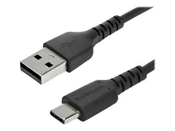StarTech.com 1m USB A to USB C Charging Cable — Câble USB, Thunderbolt 3 / USB 2.0, noir