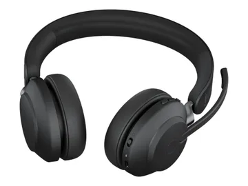 Jabra Evolve2 65 UC Stereo — Bluetooth, sans fil, USB-C, avec support de chargement