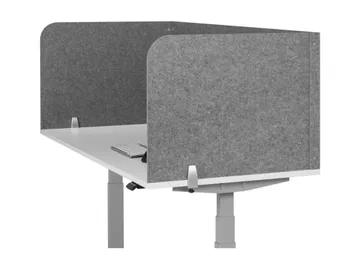 Bakker Elkhuizen Partition d'écran — 160 x 80 cm, en forme de U, à monter sur un bureau