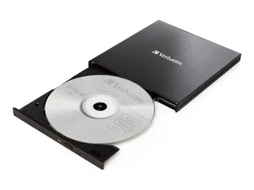 Verbatim Slimline — USB 3.2 Gen 1, DVD±RW (±R DL), externe
