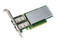 Intel Ethernet Network Adapter E810-CQDA2 — PCIe 4.0 x16 profil bas, QSFP28 x 2, Adaptateur réseau