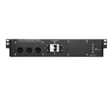 NEXT UPS Systems HotSwap MBS-Rack — 4 x Schuko 16A sockets, Commutateur de déviation, Noir