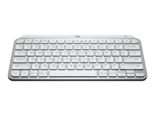 Logitech MX Keys Mini — sans fil, Bluetooth, clavier, gris pâle