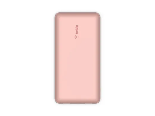 Belkin BOOST CHARGE — 20000 mAh, 15 Watt, 3 connecteurs de sortie USB-C, rose gold