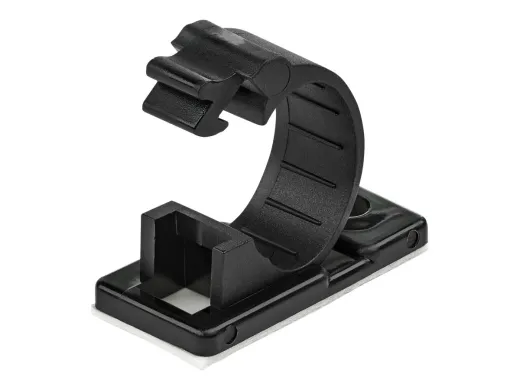 StarTech.com 100 Pinces Attache Câbles Adhésives Noir — Conformité TAA (pack de 100), réf. CBMCC2