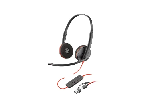 Poly HP Poly Blackwire 3225 — jack 3,5mm, USB-C, micro-casque, réf. 8X229AA