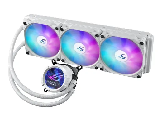 ASUS ROG STRIX LC III 360 ARGB LCD — (pour : LGA1700, LGA1200, LGA115x Socket, White Edition
