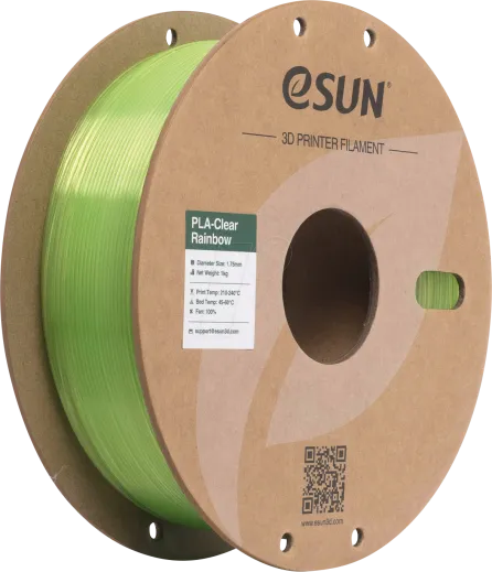 Esun PLA Clear 1.75mm GREEN CRYSTAL 1kg