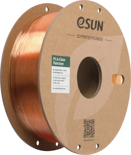 Esun PLA Clear 1.75mm YELLOW Pink 1kg