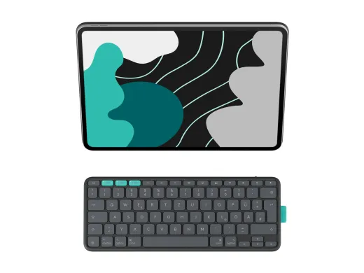 Logitech Flip Folio — sans fil, Bluetooth 5.1 LE, QWERTZ, Allemand