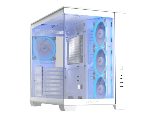 ASUS A32 PLUS Boîtier ATX — USB/Audio, pas d'alimentation (ATX), blanc