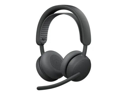 Logitech 2 ES Micro-casque — Bluetooth, sans fil, USB-C, graphite, Certifié pour Microsoft Teams
