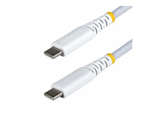 StarTech.com Câble USB — USB 2.0, USB Power Delivery (60W), 15 cm, blanc
