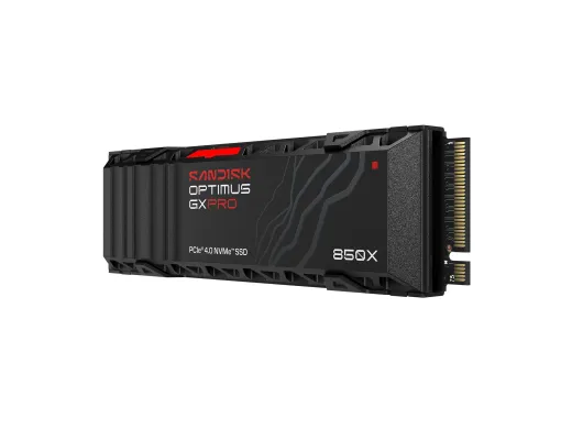 SanDisk Optimus GX PRO 850X — 1 To, M.2 2280 S3-M, PCIe 4.0 x4 (NVMe), dissipateur de chaleur intégré
