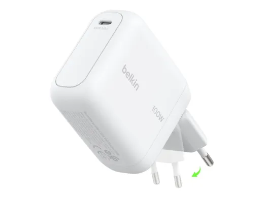 Belkin BOOST CHARGE — 100 watt, Fast Charge (USB-C), blanc