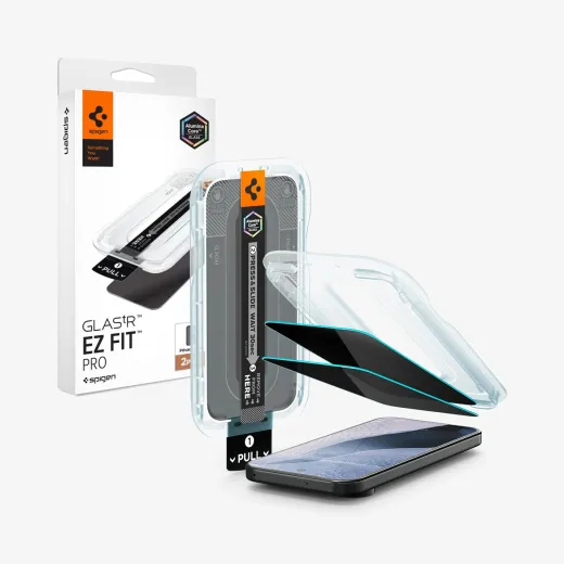 Spigen GLAS.tR EZ Fit Privacy — Google, Pixel 11, Résistant à la poussière