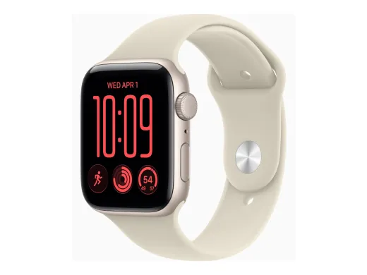 Apple Watch SE 3 (GPS) — Wi-Fi 4, Bluetooth, 44 mm, aluminium droit, taille du bracelet : S/M