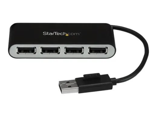 StarTech.com Hub USB 2.0 portable à 4 ports avec câble intégré
