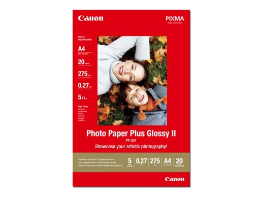 Canon Photo Paper Plus Glossy II PP-201 — A4 (210 x 297 mm), 275 g/m², 20 feuille(s) papier photo